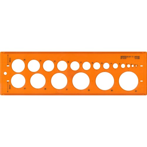 Trace cercles normographe - -,
