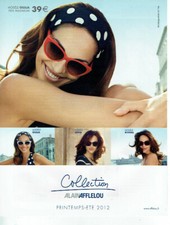 Publicité Advertising 1220 2012   collection lunettes Alain Afflelou 
