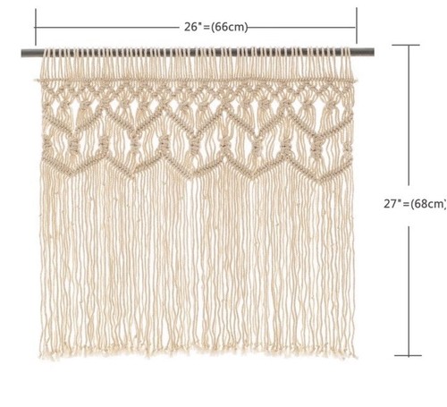 New macrame curtain - new,
