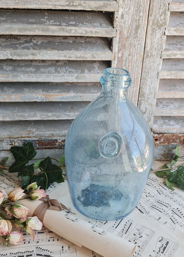 Ancienne carafe verre biot - ancienne, en