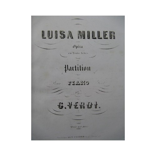 Verdi giuseppe luisa - luisa, miller