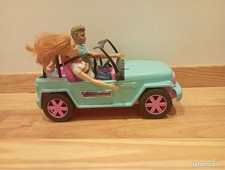 Jeep de barbie + Barbie+ Ken