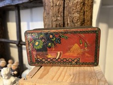 Boîte ancienne tôle époque Art Déco établissements Debray décor japonisant (1)