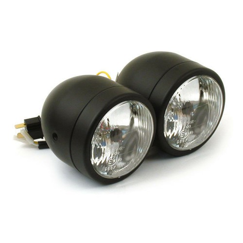 Double phare noir pour - phare, noir,