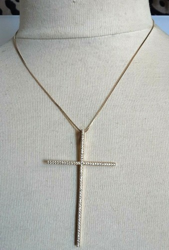Collier croix vermeil - collier,