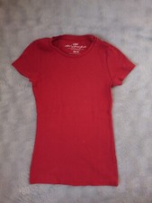 T-SHIRT FILLE ROUGE TAILLE XS – 12/14 ans