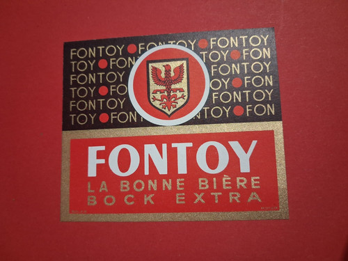 Etiquette brasserie fontoy - brasserie,