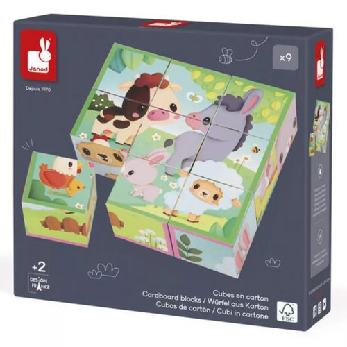 Cubes animaux ferme - la,
