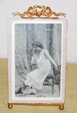 TRES BON ÉTAT .ANCIEN  CADRE ANCIEN .FIN 19 EME.AVEC PHOTO. ET VERRE