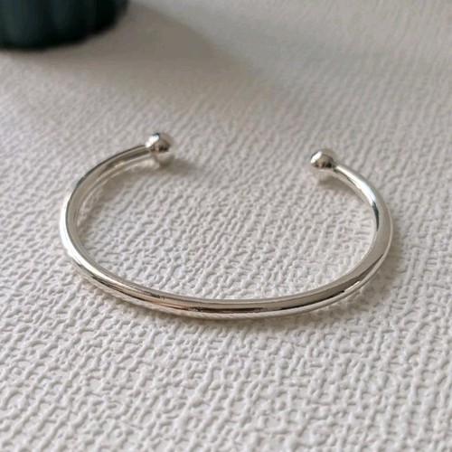 Bracelet jonc ouvert argent - bracelet, en