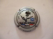 capsule champagne, MIGNON Pierre, 100 ans brigade criminelle, argent, N°91