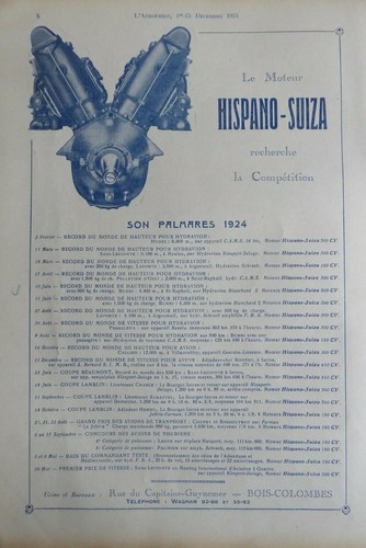 1924 pub hispano suiza - 12/1924, hispano-suiza