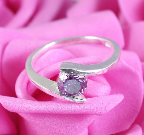 Bague solitaire diamant rond - bague,
