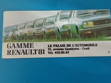 Brochure Catalogue  GAMME RENAULT 81 - 1981 - 20 pages -Alpine A310 R4 R5 Turbo