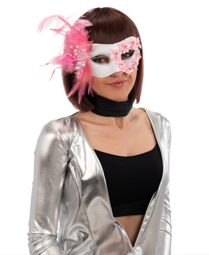 Femmes masquerade masque rose - masquerade,