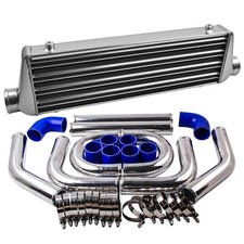 2.5" 64mm Intercooler + Kit de tuyauter Piping Pipe Kit Refroidisseur Tuyau Kit