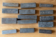Lot de 14 anciens tampons en
