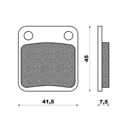 Paire plaquettes frein - plaquettes, de