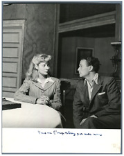 Claude Sainval et Françoise Christophe  Vintage silver print Tirage argentique