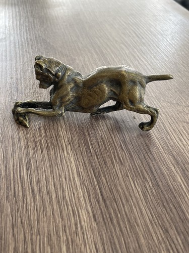 Ancien bronze animalier chien - bronze,