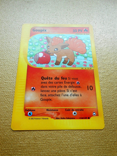 Pokémon carte goupix - ,
