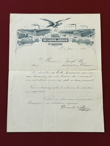 Facture courrier signé - facture,