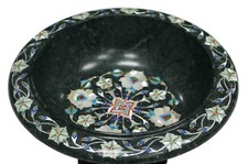 7 " Vert Marbre Sec Fruit Bol