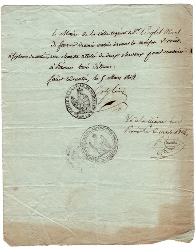 Lettre réquisition espions - de,
