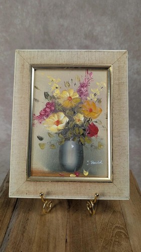 Petit tableau ancien signé - , j