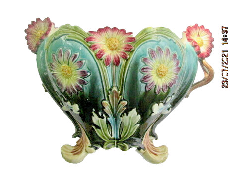 Ancienne jardiniere faience - jardiniere,