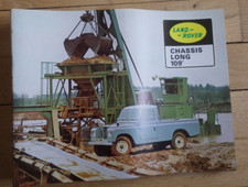 LAND ROVER chassis long 109, catalogue original, brochure, dépliant n° 756A