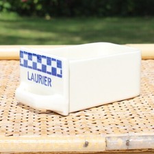 Ancien tiroir de meuble à épices modèle laurier / Badonviller style Lustucru