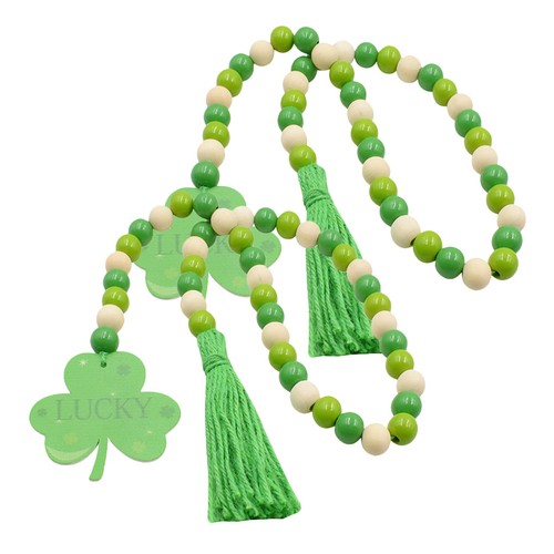 Guirlande perles en bois - ,