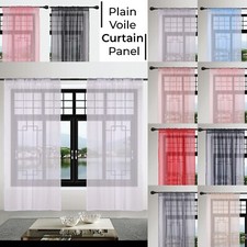 Voile Uni Rideau Filet (2