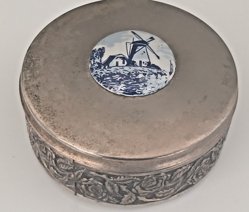 Antique silver metal - silver,