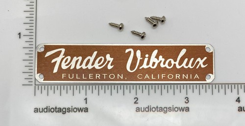 Fender vibrolux case badge - case,