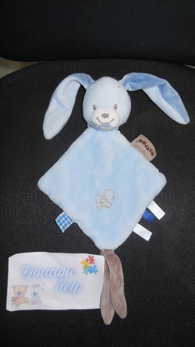 Doudou plat lapin - lapin, alex
