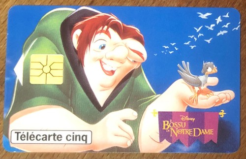 Telecarte disney bossu - 5u, de