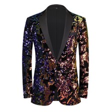 Hommes Paillettes Sequin Robe