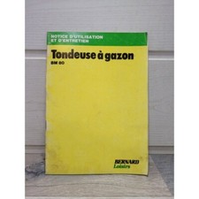 BERNARD Loisirs Tondeuse BM80 - Manuel Utilisation et Entretien