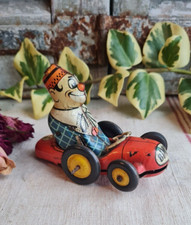 ANCIEN JOUET EN TOLE JOUSTRA BIMBO LE CLOWN