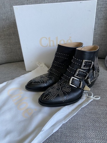 Chloe black leather silver - leather,