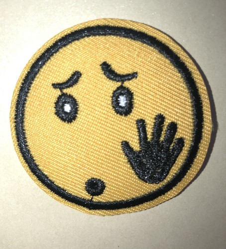 Stop talk the hand smiley - stop, to