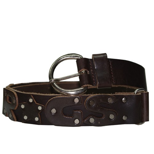Ceinture cuir lettres - , japan