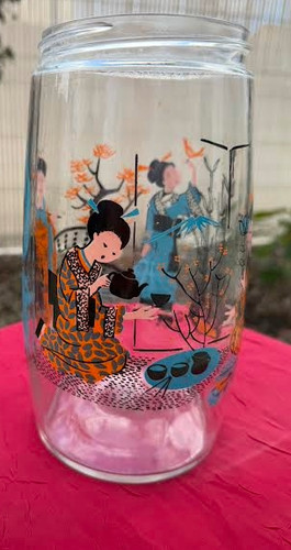 Vase transparent décor
