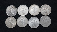 Francs Argent : Lot de 8 x 50