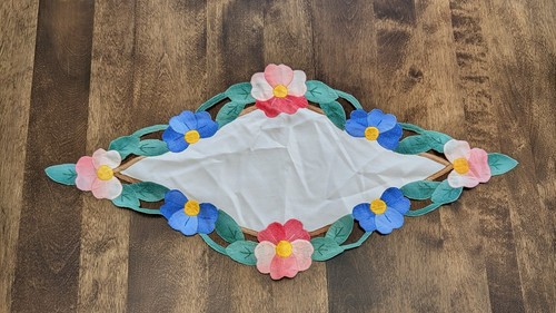Embroidered floral appliqué - floral,