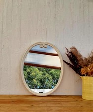 Miroir ovale en métal