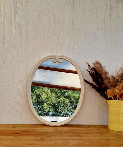 Miroir ovale métal - miroir, en
