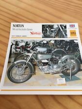 Norton 500 bicylindre armée 1953 Carte Collection moto Atlas UK